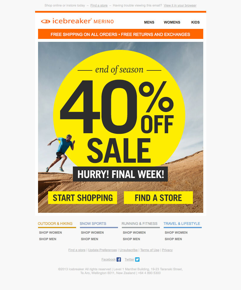 Icebreaker email marketing design sample — image 28 of 28 in page order
