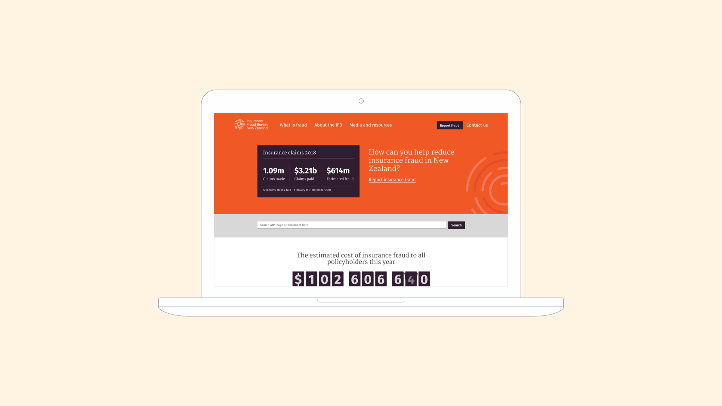 Insurance Fraud Bureau website cover image